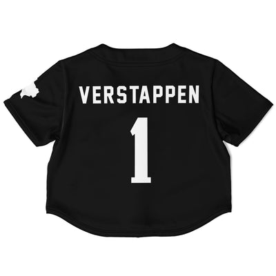 Verstappen - Jet Black Austin Crop Top - Furious Motorsport