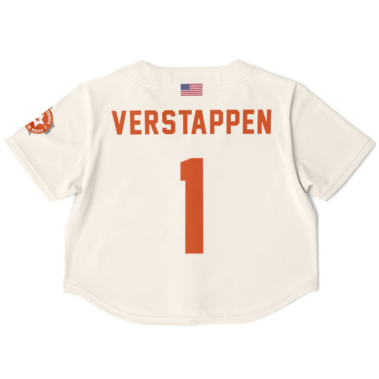 Verstappen - Off-White Texas GP Crop Top (Clearance) - Furious Motorsport