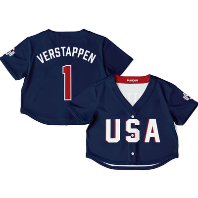 Verstappen - USA GP Crop Top - Furious Motorsport