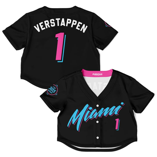 Verstappen - Vice City Crop Top Jersey (Clearance) - Furious Motorsport