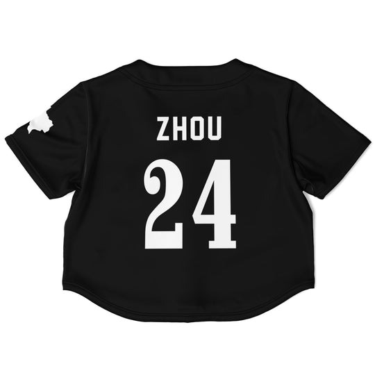 Zhou - Jet Black Austin Crop Top (Clearance) - Furious Motorsport