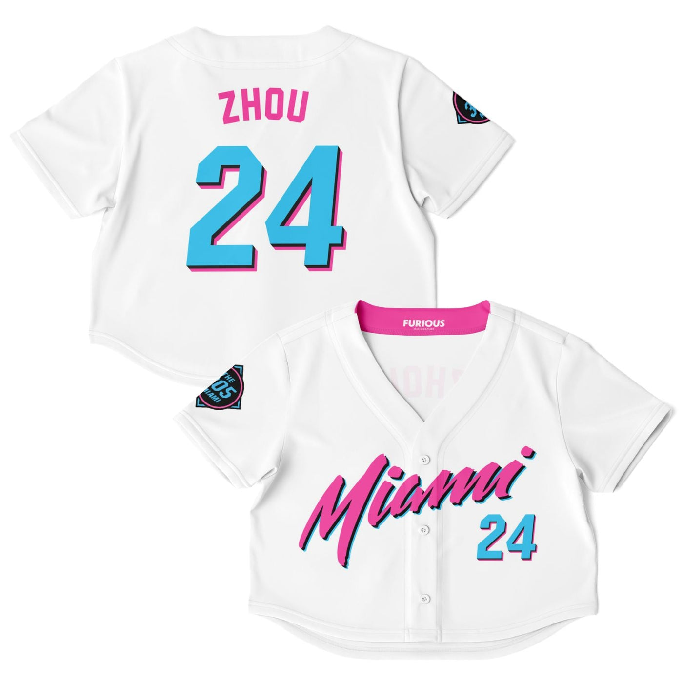 Zhou - Miami Vice Home Crop Top - Furious Motorsport