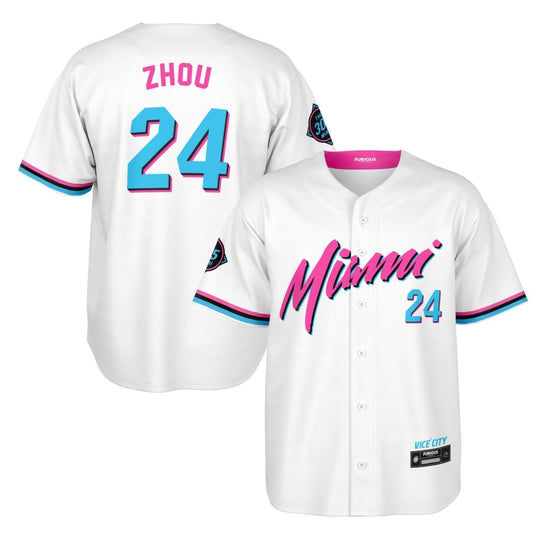 Zhou - Miami Vice Home Jersey (Clearance) - Furious Motorsport